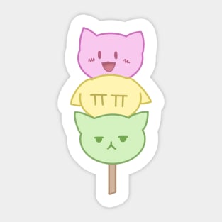 cute cat mochi Sticker